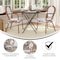 Flash Furniture Lourdes Thonet French Bistro Stacking Chair w/Arms, White/Gray PE Rattan/Bamboo Alum Frame, 2PK 2-SDA-AD642002A-WHGY-NAT-GG - alternate 10